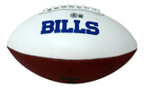 Thurman Thomas Signed Buffalo Bills Logo Football HOF 07 BAS
