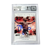 Jon Jones Signed 2021 Panini Origins UFC #33 - BGS 9 AUTO WITNESSED