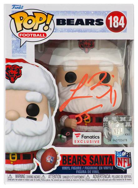 Lance Briggs Signed Chicago Bears SANTA Funko Pop Doll #184 - (SCHWARTZ COA)