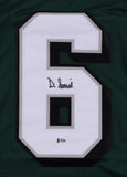 DeVonta Smith Signed Philadelphia Eagles Dark Green Jersey (Beckett COA) W.R.