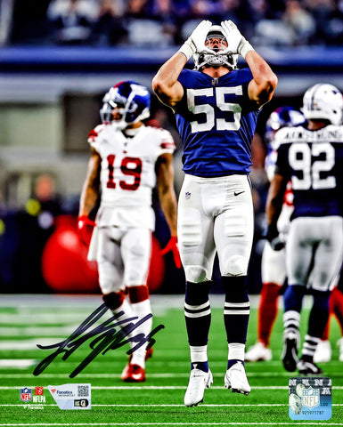LEIGHTON VANDER ESCH AUTOGRAPHED 8X10 PHOTO DALLAS COWBOYS FANATICS HOLO 228811