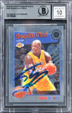 Lakers Shaquille O'Neal Signed 2019 Hoops Prem Stock #283 Card Auto 10! BAS Slab