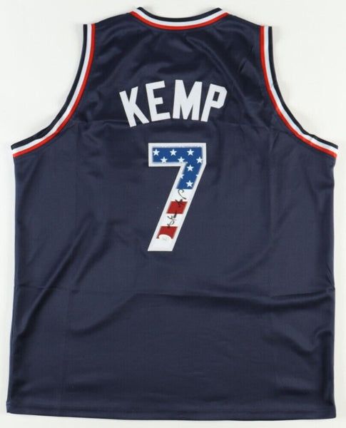 Shawn Kemp Signed Team USA Jersey (JSA) 1994 FIBA World Cup Basketball Team