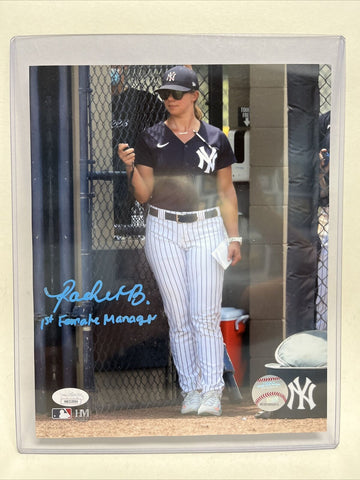 Rachel Balkovec NY Yankees 1st Female Manager Signed 8x10 Photo JSA Certified