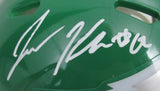 Jason Kelce Signed/Inscribed Eagles Kelly Green Mini Helmet PSA/DNA 208039