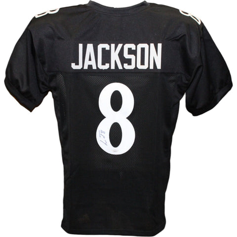 Lamar Jackson Autographed/Signed Pro Style Black Jersey JSA 43339