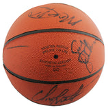 1993-94 76ers (11) Malone, Woolridge, Hornacek Signed Basketball BAS #AE13996