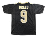 Drew Brees New Orleans Signed Black Football Jersey SB XLIV MVP BAS