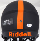 RAY LEWIS AUTOGRAPHED ECLIPSE BLACK MIAMI FULL SIZE SPEED HELMET BECKETT 185803