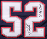 Ted Johnson Signed New England Jersey Inscribed "3xS B Champ!" (JSA) Linebacker