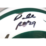 Darrell Revis Autographed/Signed New York Jets TB Mini Helmet Beckett 42355