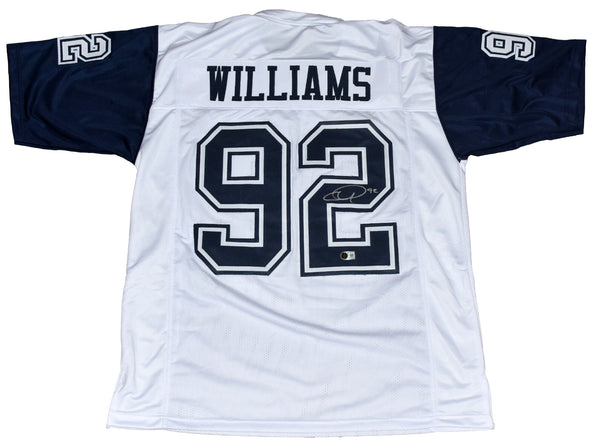 QUINNEN WILLIAMS SIGNED DALLAS COWBOYS #92 COLOR RUSH JERSEY BECKETT