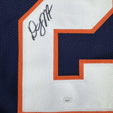 Autographed/Signed D.J. DJ Moore Chicago Retro Blue Jersey Beckett JSA COA