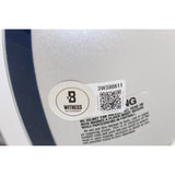 Michael Irvin Autographed Dallas Cowboys VSR4 Mini Helmet Beckett Witness 51771