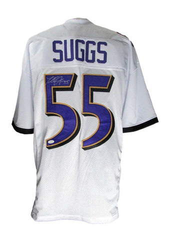 Terrell Suggs Signed/Auto Baltimore Ravens Custom Football Jersey JSA 166004