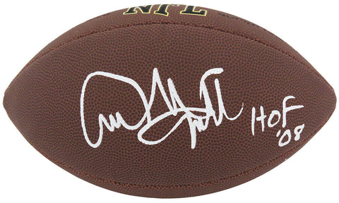 Andre Tippett Signed Wilson Super Grip Full Size NFL Football w/HOF'08 -(SS COA)