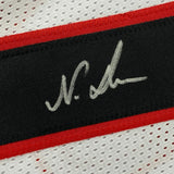 Framed Autographed/Signed Nakobe Dean 33x42 Georgia White College Jersey JSA COA