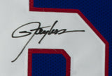 Lawrence Taylor Signed Framed 36x42 Custom Blue Pro Style Football Jersey JSA
