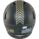 Quinshon Judkins Autographed Cleveland Browns Pro 25STS Helmet Beckett WIT 53110