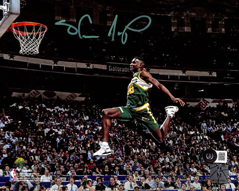 Shawn Kemp Autographed/Signed Seattle Super Sonics 8x10 Photo BAS 42863