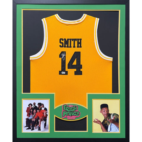Will Smith Autographed Signed Framed Fresh Prince of Bel Air Jersey BECKETT