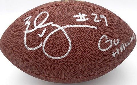 Earl Thomas Autographed Football Seattle Seahawks "Go Hawks" Beckett QR #BS30357