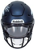 Bo Nix Autographed Denver Broncos Speedflex Midi Helmet Beckett Witnessed