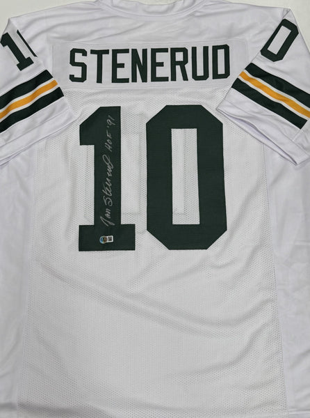 JAN STENERUD Signed Custom Replica White Jersey AUTO w/ HOF 91 - BAS