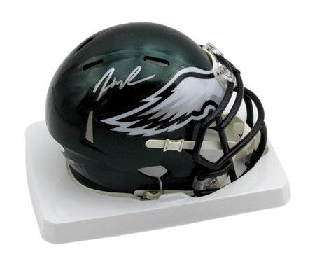 HAASON REDDICK Autographed Speed Mini Helmet Eagles JSA 176714