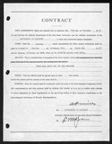 Lynn St. John HOF/Mills Dual Signed 1947 Contract Ohio State Illinois JSA 198955