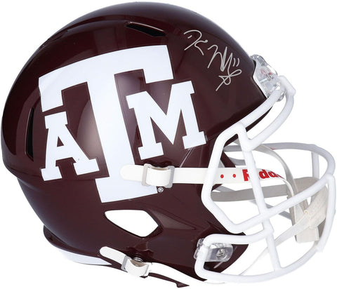Kellen Mond Texas A&M Aggies Autographed Riddell Maroon Replica Mini Helmet