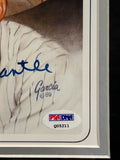 Duke Snider, Willie Mays, Mickey Mantle Autographed 8x10 Litho Framed PSA LOA
