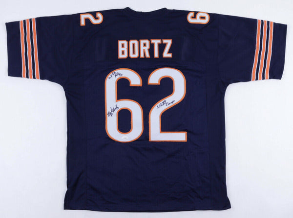 Mark Bortz Signed Bears Jersey Inscribed SB XX Champs,2xP.B. & All-Pro (JSA COA)