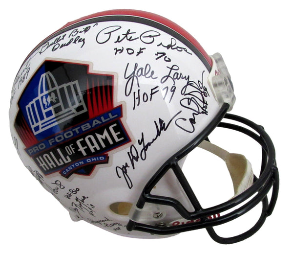 NFL Hall of Famers Multi-Signed (23) Full Size Replica Football Helmet 213072