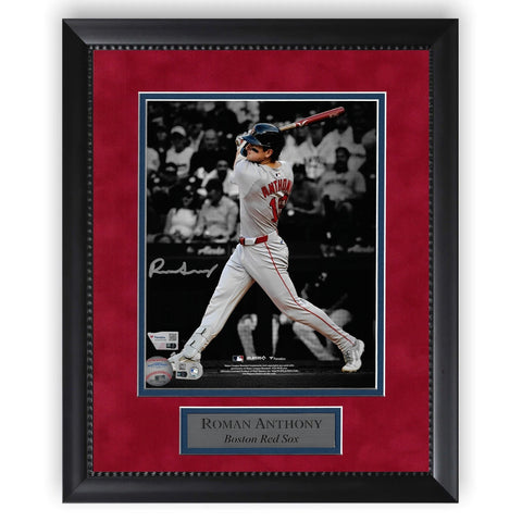 Roman Anthony Red Sox Signed Autographed 8x10 Photo Framed to 11x14 Fanatics