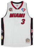 FRMD Dwyane Wade Miami Heat Signed Mitchell & Ness Hall of Fame Swingman Jersey