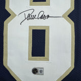 Autographed/Signed Dave Casper Notre Dame Blue Football Jersey BAS COA
