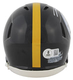 Pat Freiermuth Signed Pittsburgh Steelers Mini Speed Helmet BAS