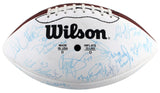 1992 Cowboys (40) Smith, Aikman, Irvin +37 Signed White Panel Logo Football BAS