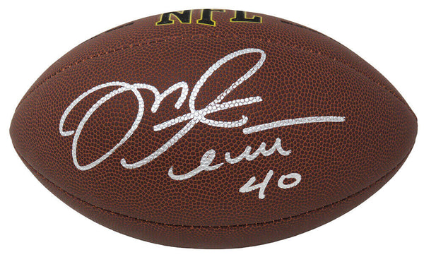 Mike Alstott (Buccaneers) Signed Wilson Super Grip Full Size Football - SS COA