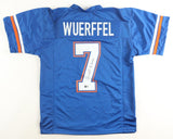 Danny Wuerffel Signed Florida Gators Home Jersey Inscribed 96 Heisman (Beckett)