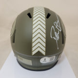 DEION SANDERS SIGNED SAN FRANCISCO 49ERS STS SPEED MINI HELMET BECKETT QR