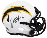 Chargers Justin Herbert Signed Lunar Speed Mini Helmet W/ Case Fanatics