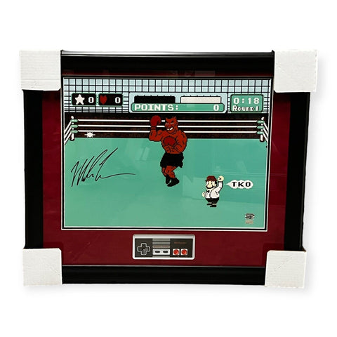 Mike Tyson Signed Autographed "Punch Out" 16x20 Photograph Framed to 20x24 NEP