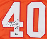 Mike Alstott Signed Tampa Bay Buccaneers Creamsicle Throwback Jersey (Beckett)