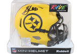 Jack Sawyer Autographed Pittsburgh Steelers Rave Mini Helmet Beckett 51636