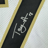 Framed Autographed/Signed Taysom Hill 33x42 New Orleans White Jersey JSA COA