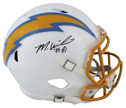 Chargers Mike Williams Authentic Signed Full Size Speed Rep Helmet BAS Witnessed