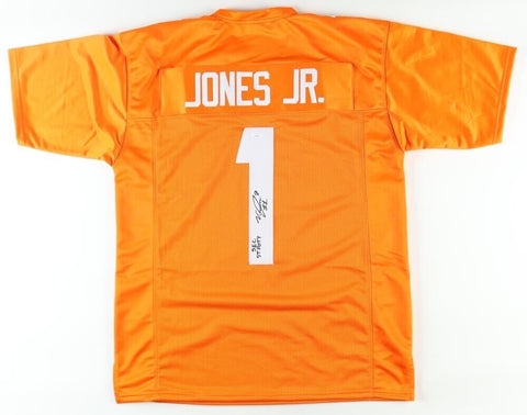 Velus Jones Jr Signed Tennessee Volunteers Jersey (JSA COA) Chicago Bears WR