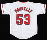 Brendan Donnelly Signed Los Angeles Angels Jersey (JSA COA)2003 All Star Pitcher